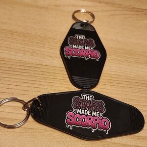 Black Scorpio Keychain